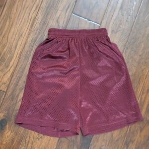 💥NWT BCG Maroon Perforated Athletic Shorts with Elastic Waistband size XS (6-7)